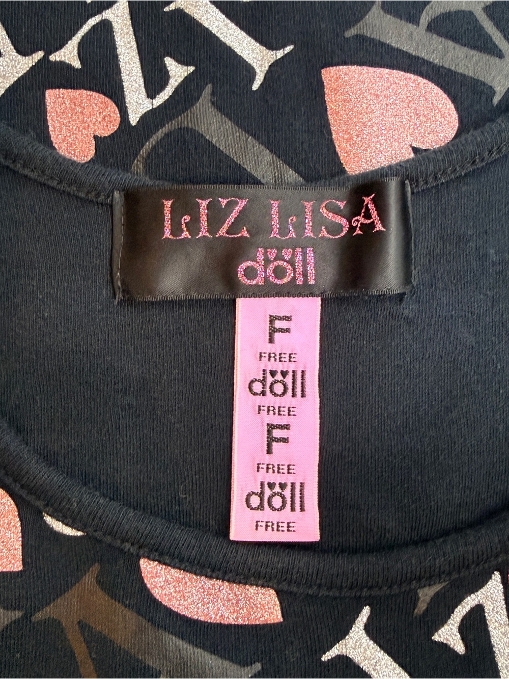 Liz Lisa black and silver logo tank - Picture 5 of 5